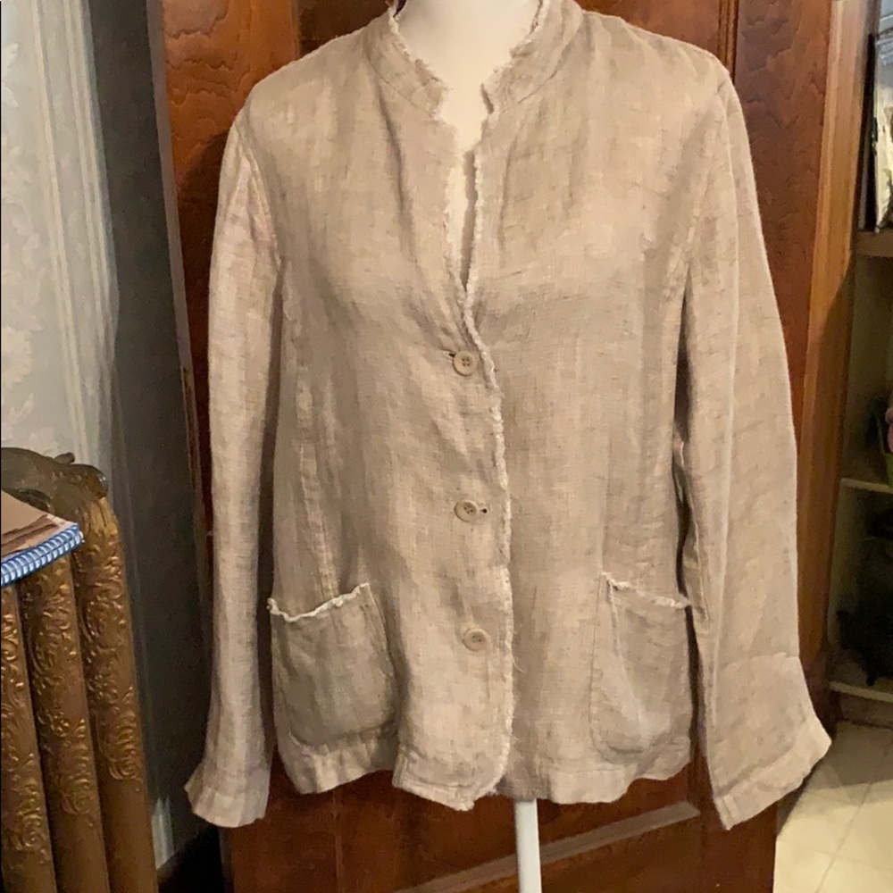 Eileen Fisher organic linen jacket